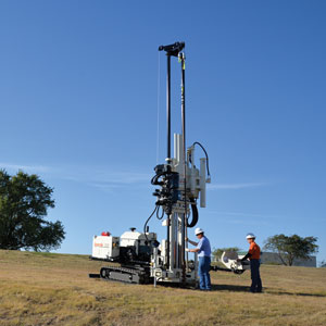 3230DT drill rig combines rotary and direct push functions
