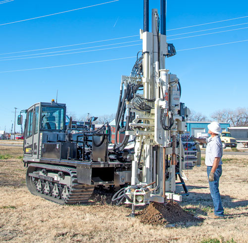 Hands-free automatic drop hammer keeps drillers out of harms way longer.