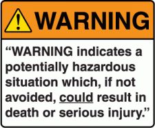 warning