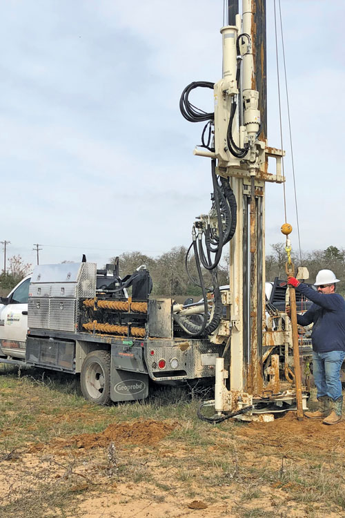 Maneuverability of the comfortable drilling truck under class A/B CDL makes completing forensic geotechnical investigations faster and easier.